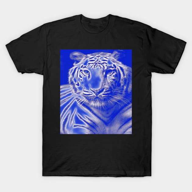 White Tiger from India - White colour T-Shirt by The Black Panther